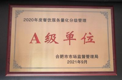 我校食堂榮膺2020年度餐飲服務食品安全A級單位
